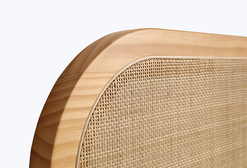 Tête de lit rotin tressé