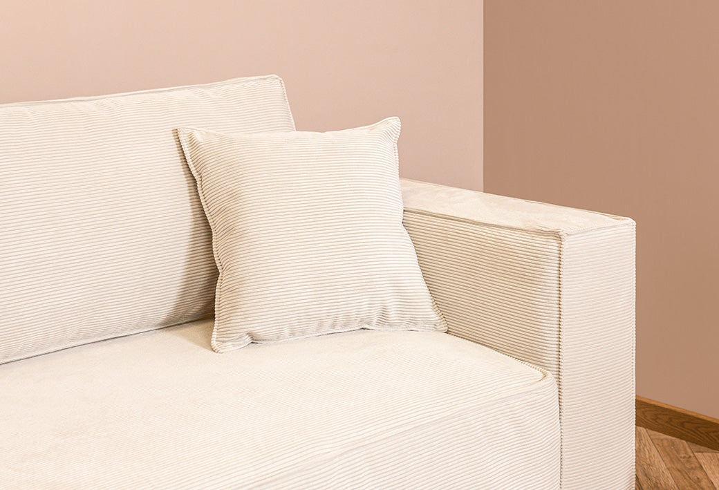 Crème côtelé,Larges