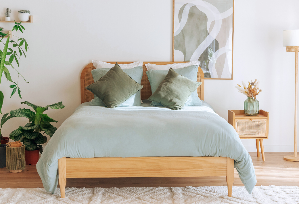 Tête de lit cannage