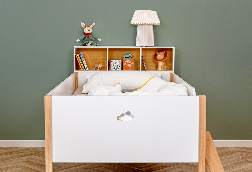 Ensemble lit surélevé Nuage et matelas