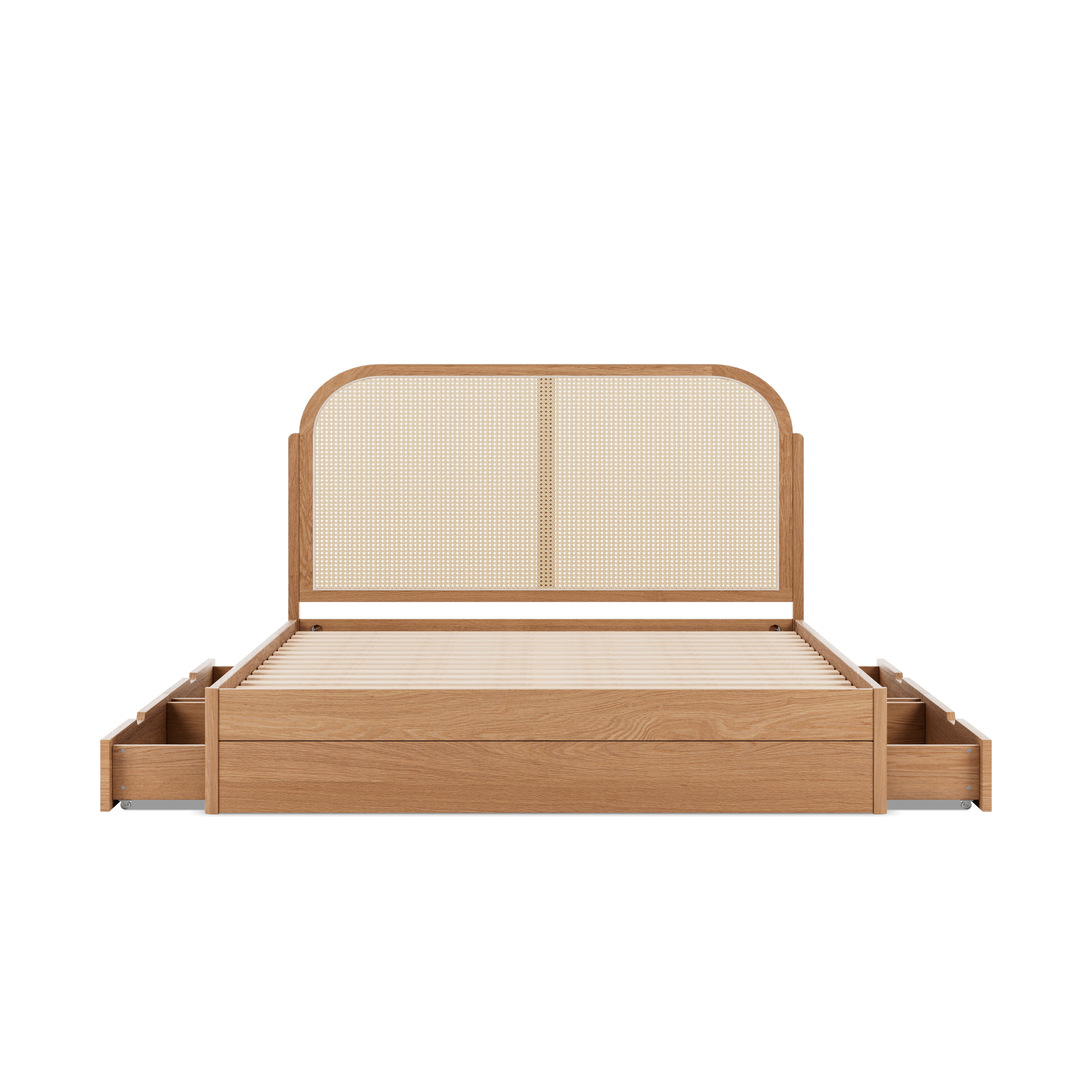 Tête de lit cannage|Avec tiroirs