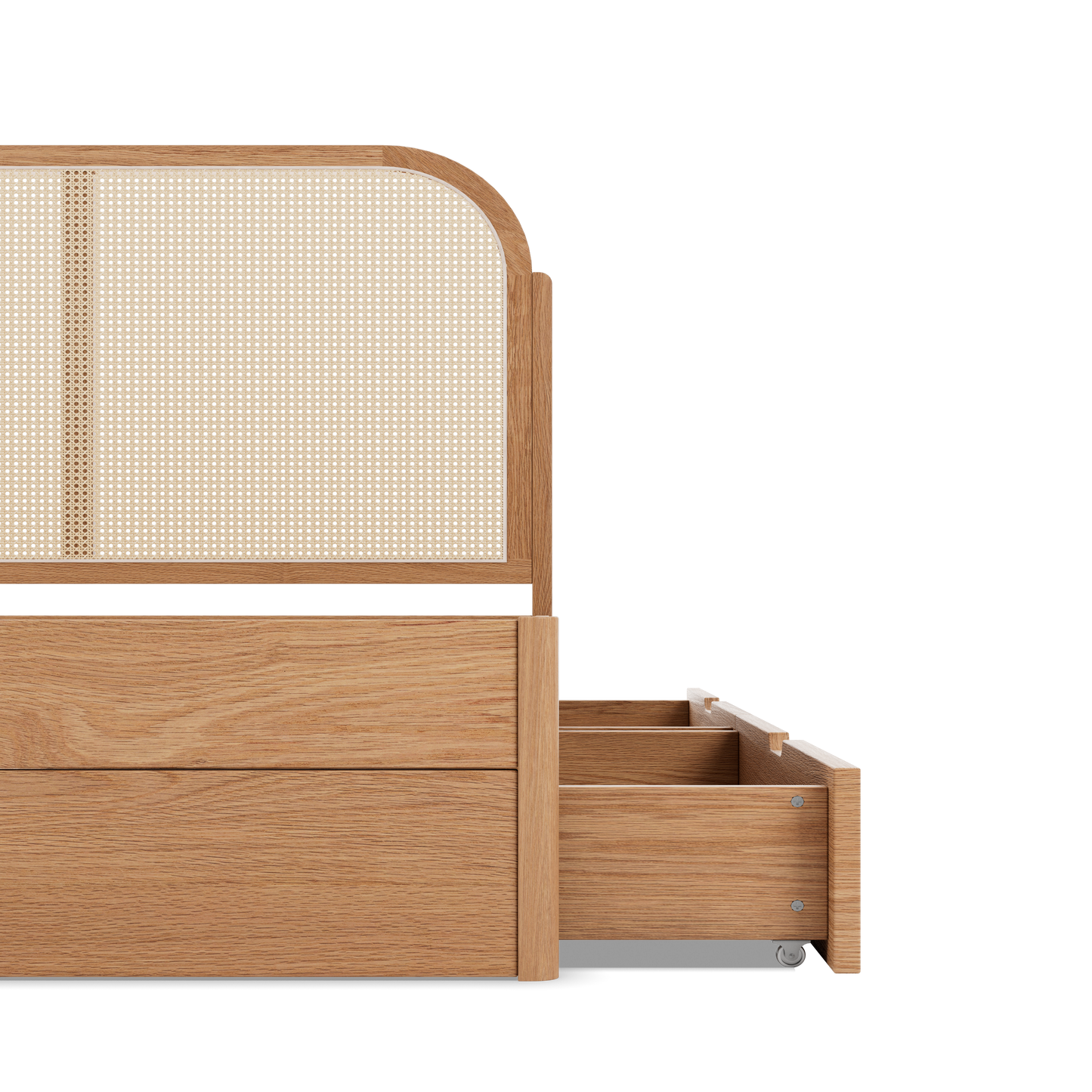 Tête de lit cannage|Avec tiroirs